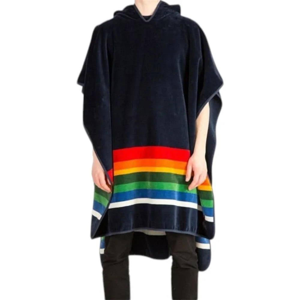 Poler Pendleton‎ Towel Poncho Crater Lake Hooded Surf Swim Beach Wearable